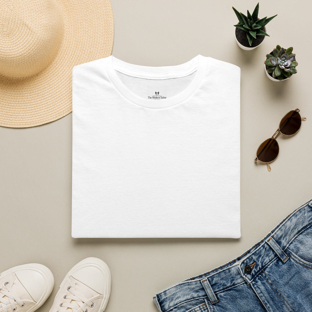 Classic White Tee  Minimal Everyday Crewneck T-Shirt