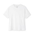 Oversized Boxy Tee Minimal White Crewneck Unisex T-Shirt