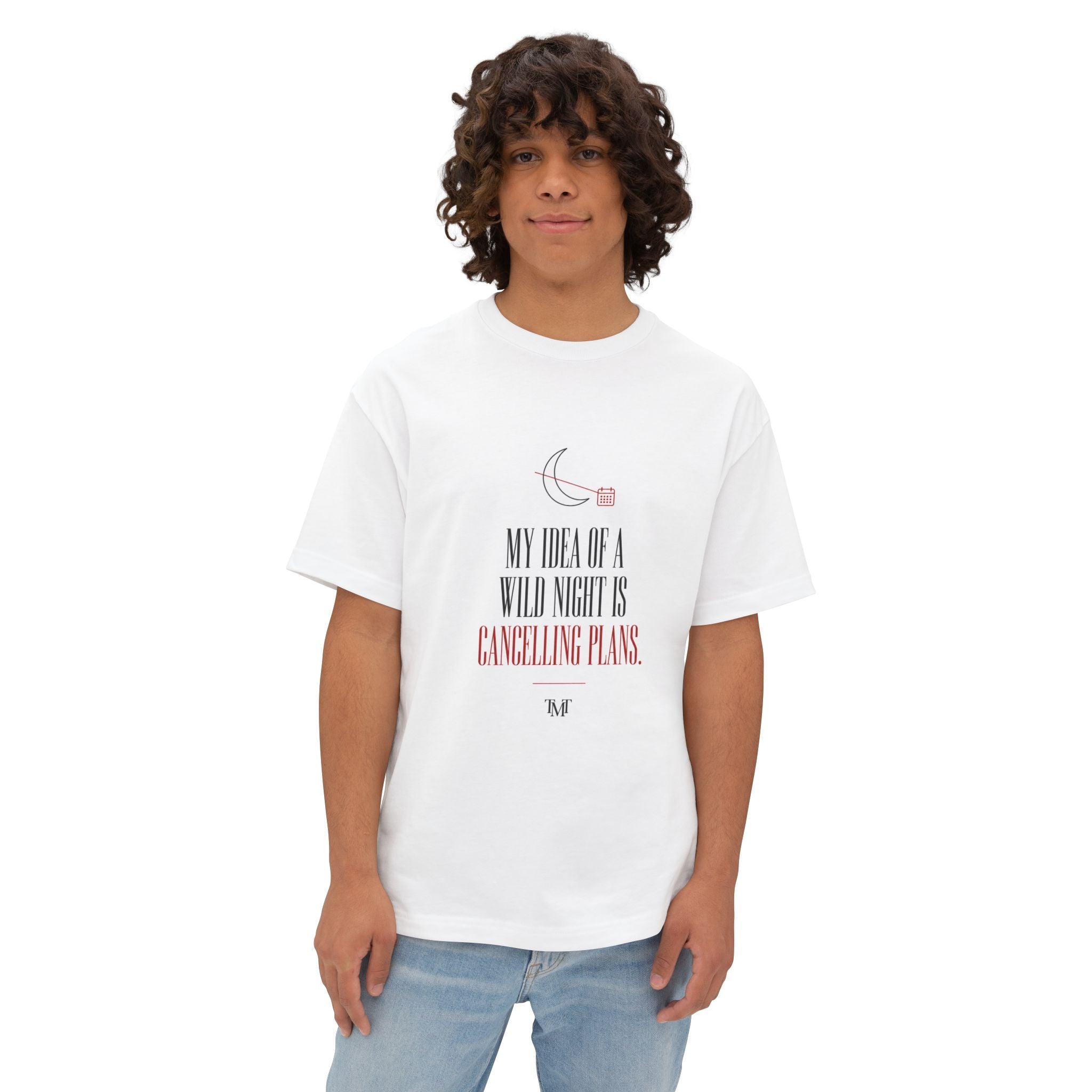 Canceling Plans Tee ,Oversized boxy Graphic T-Shirt