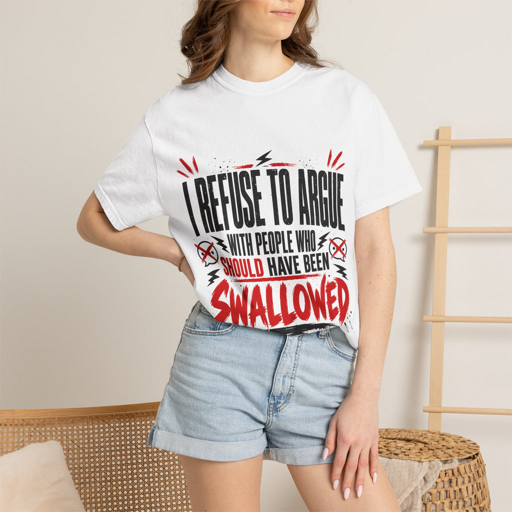 Swallowed Phrase Graphic T-Shirt
