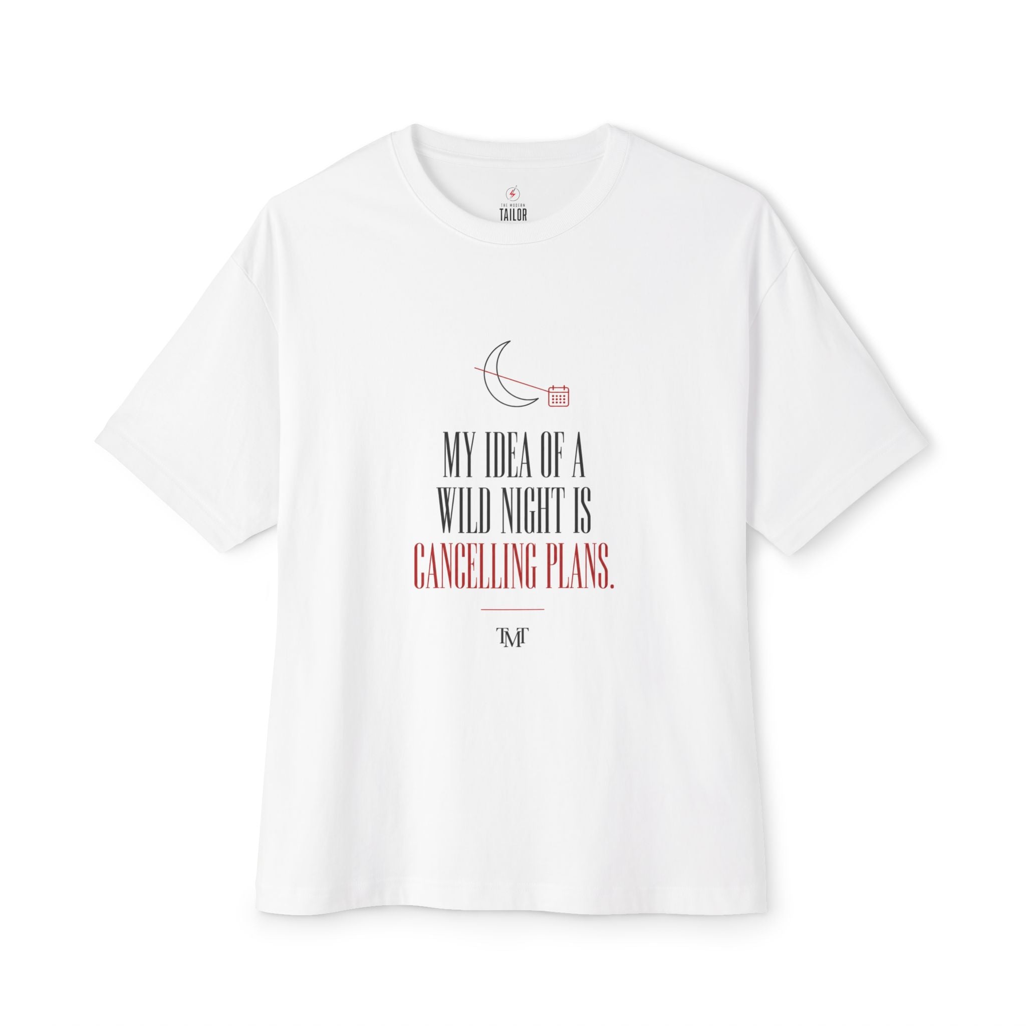 Canceling Plans Tee ,Oversized boxy Graphic T-Shirt