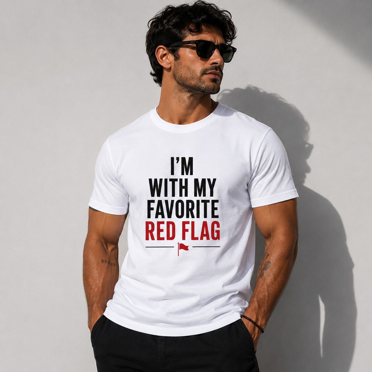 My favourite Red Flag Unisex Heavy Cotton Tee