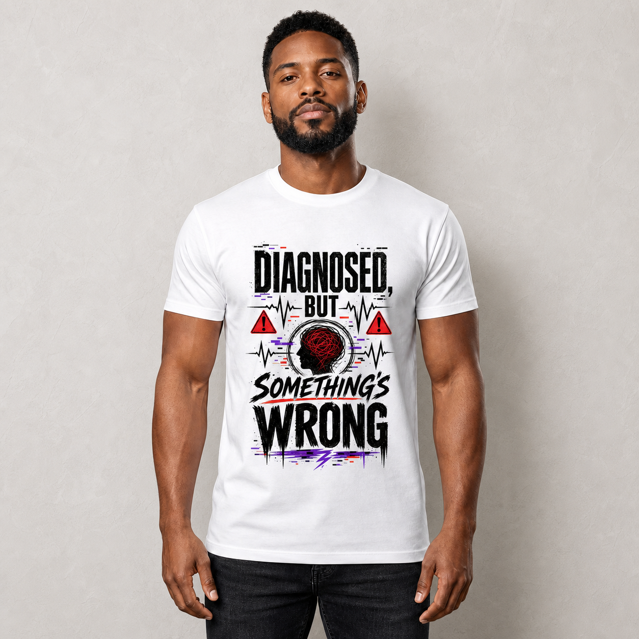 Diagnosed Graphic  Unisex Garment-Dyed T-shirt