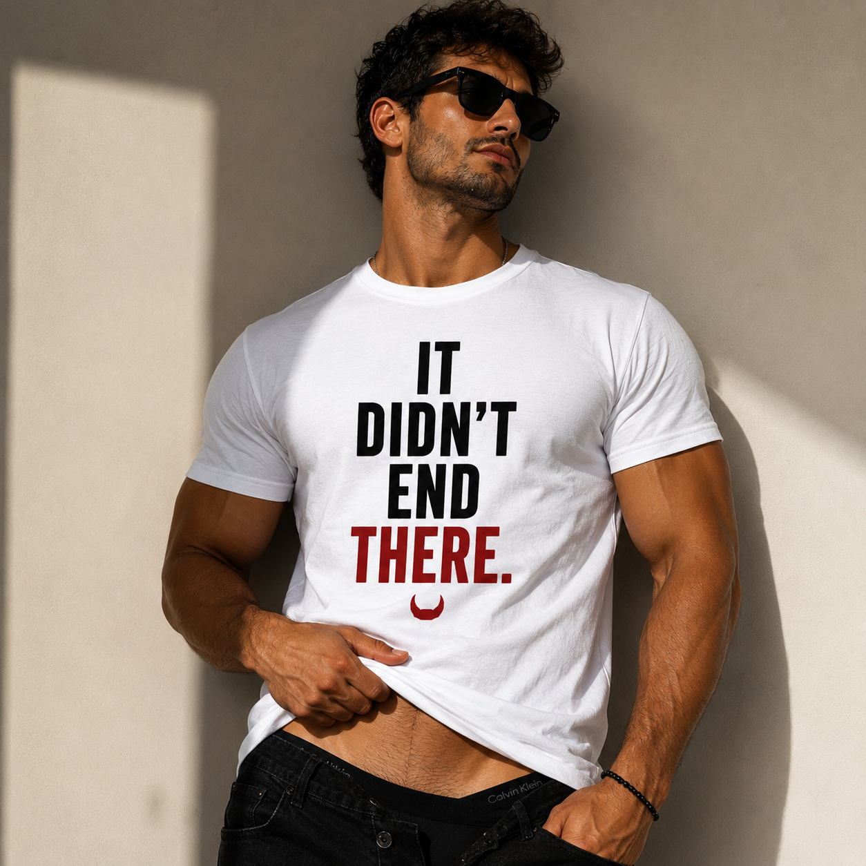 It Didn't End There Tee – Inspirational Graphic T‑Shirt