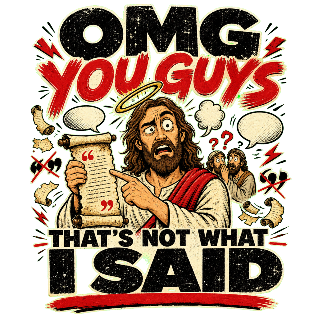 That’s Not What I Said T-Shirt  Funny Jesus OMG You Guys Graphic Tee