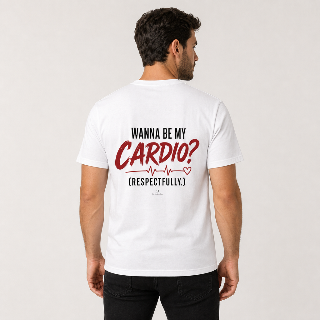 Cardio? Respectfully. Back-Print Graphic T-Shirt