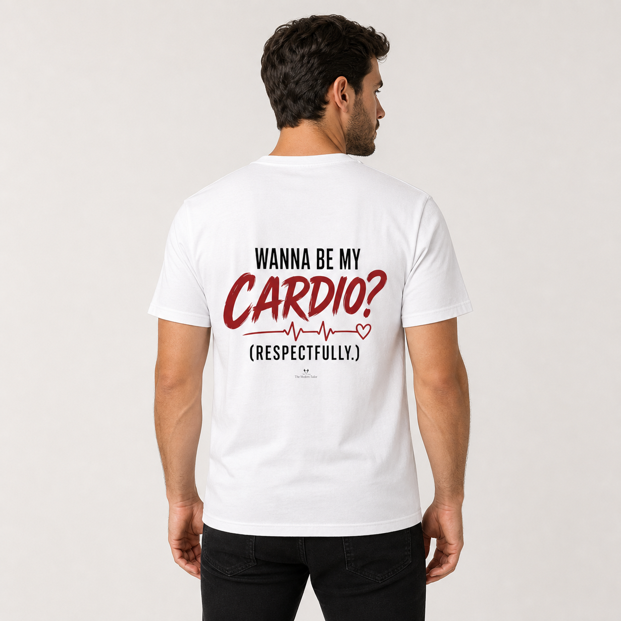 Cardio? Respectfully. Back-Print Graphic T-Shirt